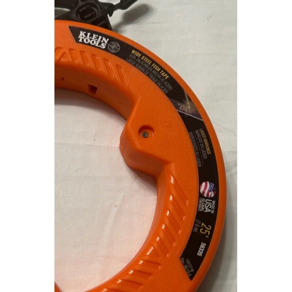 Klein Tools 56335 Wide Steel Fish Tape 25 Ft 1/4